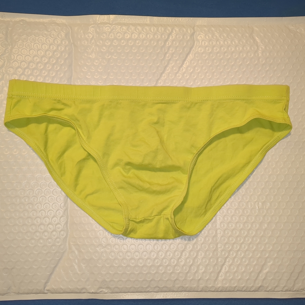 Unbranded Bright Green Cotton Bikini Briefs Size XL